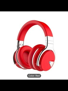 Over-Ear Wireless Headphones - Red